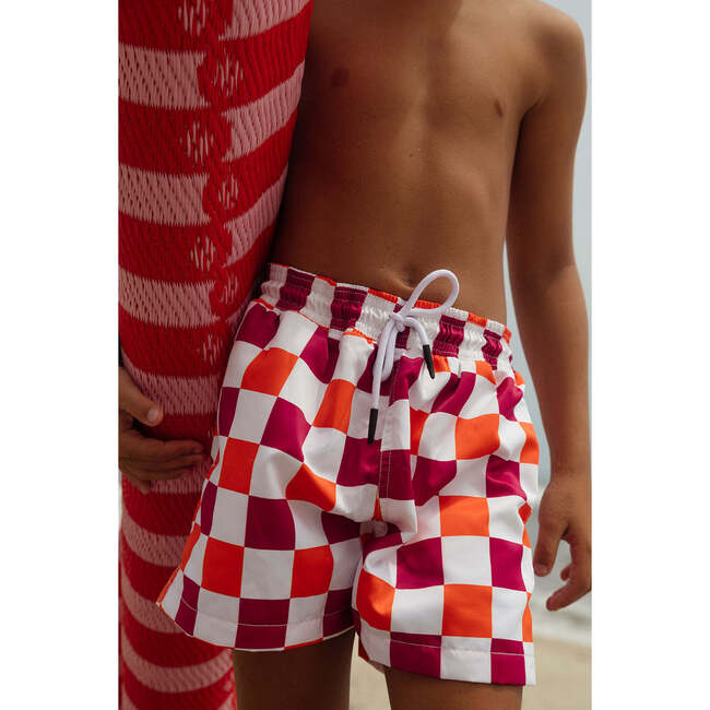 Kids Tangerine Tango Classic Fit Swim Trunk, Orange - Swim Trunks - 3