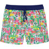 Boys Meno Swim Trunk, Cartagena - Swim Trunks - 1 - thumbnail