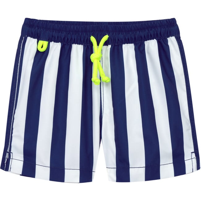 Boys Meno Swim Trunk, Blue Costa Nova