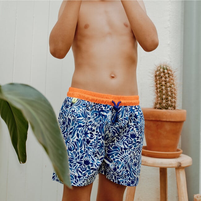 Boys Meno Swim Trunk, Amazonico - Swim Trunks - 3