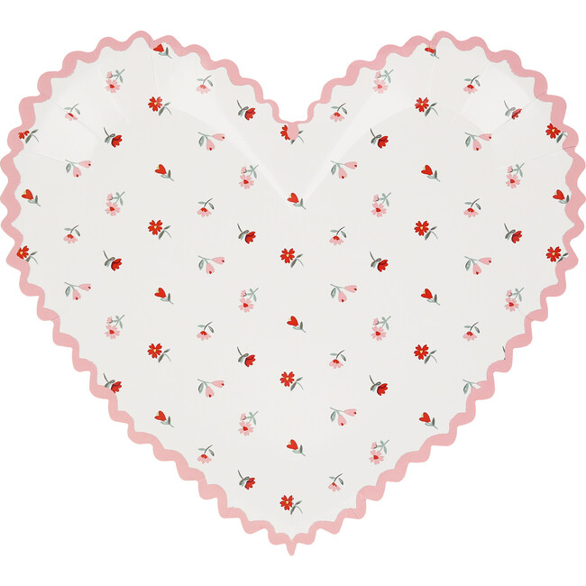 Vintage Rose Heart Plates - Tableware - 4