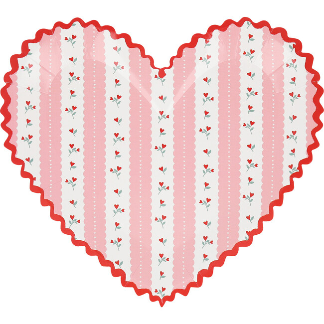 Vintage Rose Heart Plates - Tableware - 5