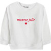 Personalized Valentine Youth Sweatshirt, White - Sweatshirts - 1 - thumbnail