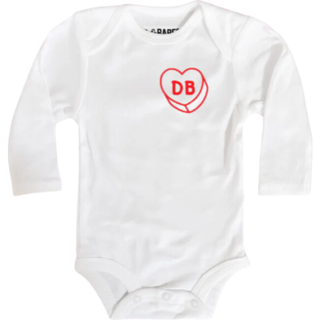 Personalized Luv Letters Baby Bodysuit, White - Onesies - 3