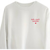 Adult Personalized Valentine Cropped Sweatshirt, White - Sweatshirts - 3