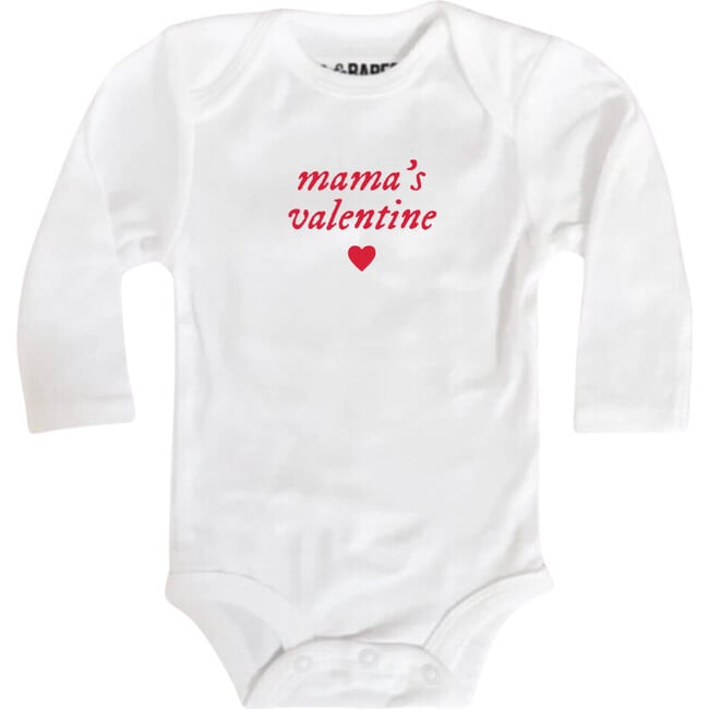 Mama's Valentine Bodysuit, White