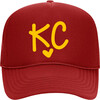 Adult KC Trucker Hat, Red - Hats - 1 - thumbnail