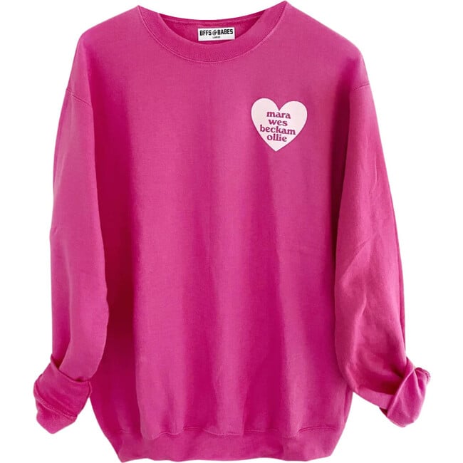 Adult Heart U Most Sweatshirt, Pink Punch