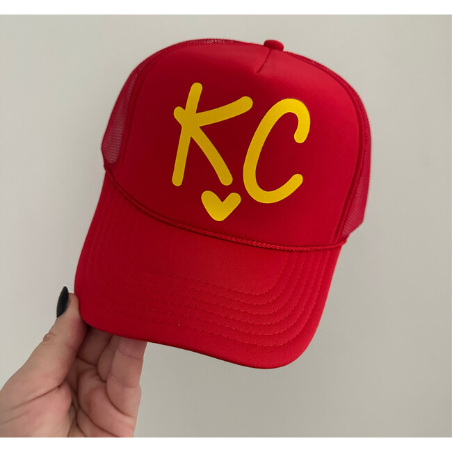 Adult KC Trucker Hat, Red - Hats - 2