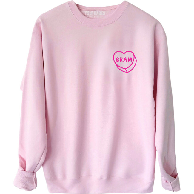 Gram Luv Letters Sweatshirt, Pink