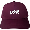 Adult Graffiti Mini Love Hat, Burgundy - Hats - 1 - thumbnail