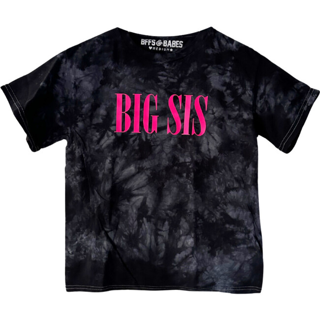 Big Sis Tie-Dye T-Shirt, Black
