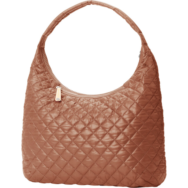 Women's Large Metro Deluxe Quilted Shoulder Bag, Terracotta - Bags - 2