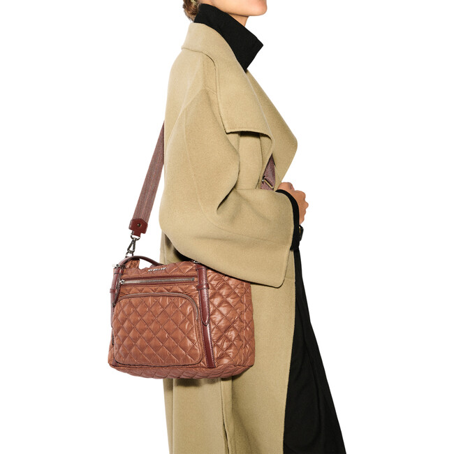 Women's Crosby Everywhere Leather Strap Tote Bag, Terracotta - Bags - 6