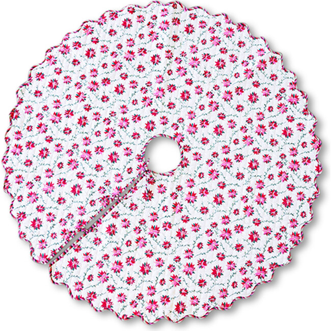 Tree Skirt, Poinsettia - Tree Skirts - 1