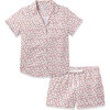 Women's Short Sleeve Short Set, Petite Petals - Pajamas - 1 - thumbnail