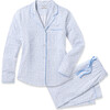 Women's Pajama Set, Blue Hearts - Pajamas - 1 - thumbnail