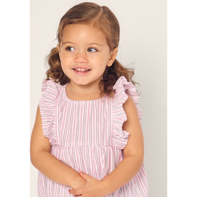 Infant's Ruffled Romper, Blush Boulevard - Rompers - 5