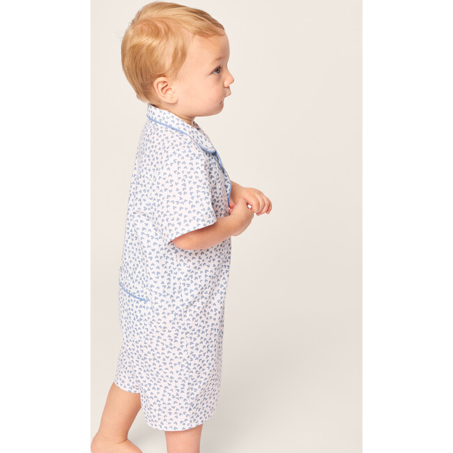 Infant's Classic Romper, Blue Hearts - Rompers - 3