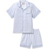 Children's Short Set, Blue Hearts - Pajamas - 1 - thumbnail