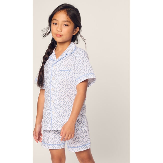 Children's Short Set, Blue Hearts - Pajamas - 2