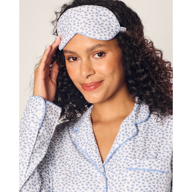 Adult's Sleep Mask, Blue Hearts - Eye Masks - 2