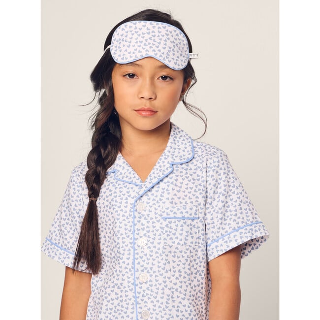 Children's Short Set, Blue Hearts - Pajamas - 5