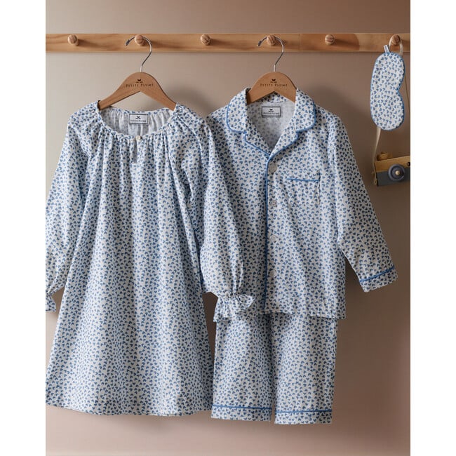 Children's Pajama Set, Blue Hearts - Pajamas - 7