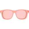 Polarized Navigator Sunglasses: Perfectly Papaya, Peach Mirrored Lenses - Sunglasses - 1 - thumbnail