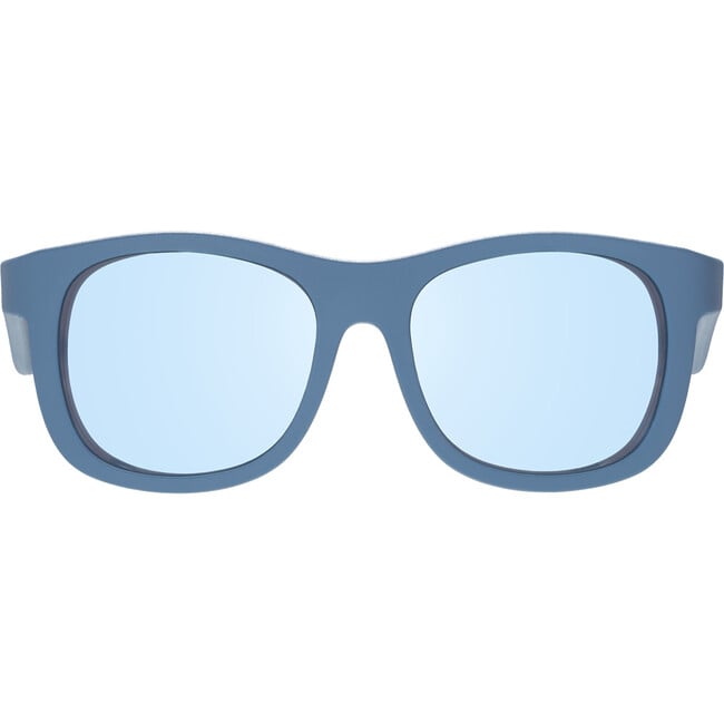 Polarized Navigator Sunglasses: Midnight Blue, Light Blue Mirror