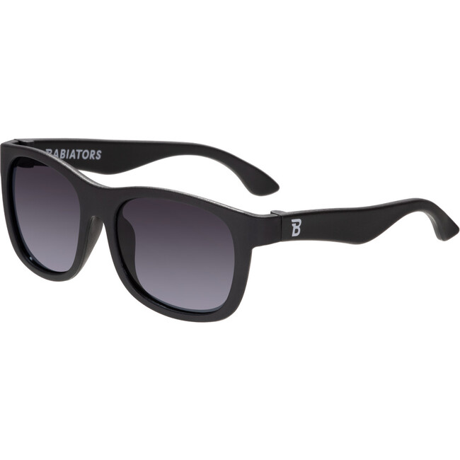 Polarized Navigator Sunglasses: Jet Black, Smoke Lenses - Sunglasses - 2