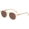 Originals Keyhole Sunglasses: Sweet Cream, Amber Lenses - Sunglasses - 2