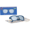 Polarized Navigator Sunglasses: Midnight Blue, Light Blue Mirror - Sunglasses - 3