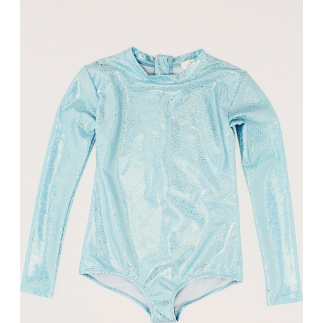 St Barth Glitter Aqua Rash Guard One Piece