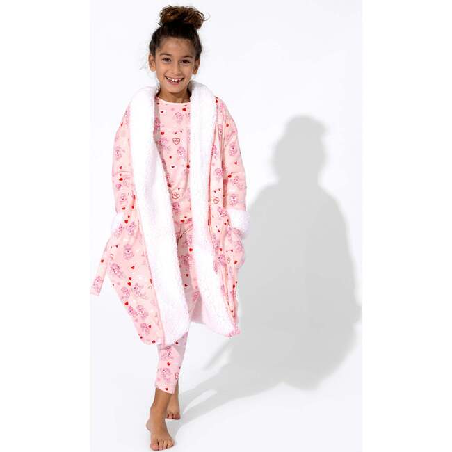 PAW Patrol: Valentine's Pink Kids Bamboo Sherpa Robe, Pink