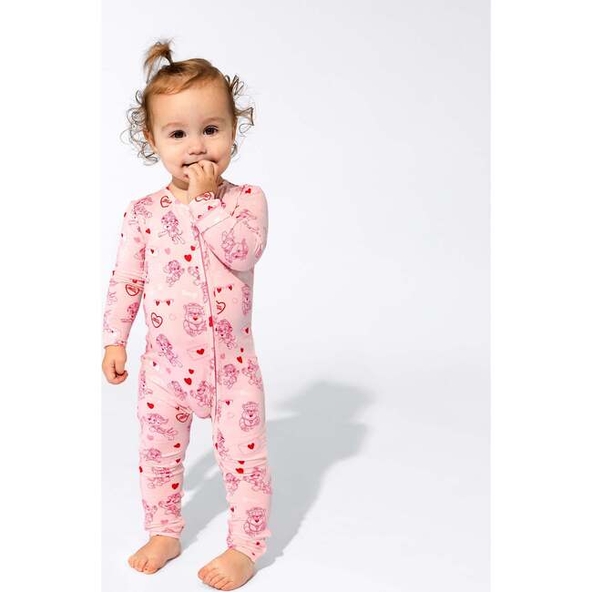 PAW Patrol: Valentine's Pink Bamboo Convertible Footie, Pink