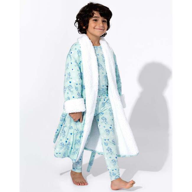 PAW Patrol: Valentine's Blue Kids Bamboo Sherpa Robe, Blue