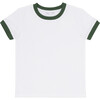 unisex white french terry ringer tee - T-Shirts - 1 - thumbnail