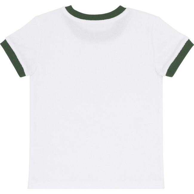 unisex white french terry ringer tee - T-Shirts - 3