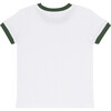 unisex white french terry ringer tee - T-Shirts - 3