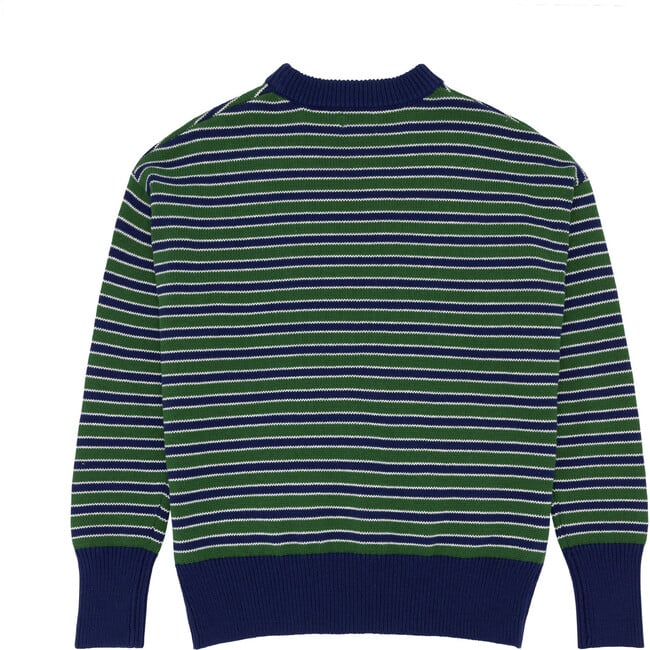 women's evergreen stripe knit sweater - Sweaters - 4