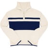 women's cream half zip sweater - Sweaters - 5