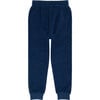 unisex navy french terry sweatpant with evergreen side piping - Sweatpants - 6