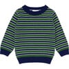 unisex evergreen stripe knit sweater - Sweaters - 1 - thumbnail