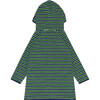 unisex evergreen stripe french terry hooded zipper coverup - Cover-Ups - 5