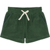 unisex evergreen french terry short with navy side piping - Shorts - 1 - thumbnail