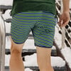 mens evergreen stripe boardie - Swim Trunks - 2