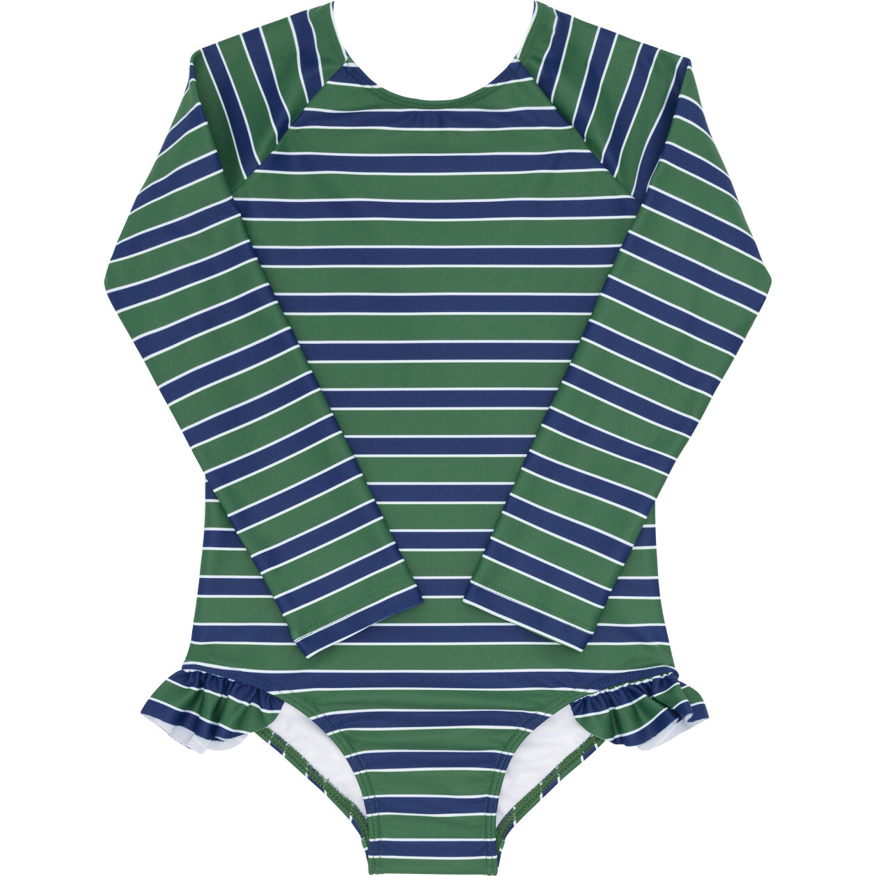 girls evergreen stripe rashguard one piece - One Pieces - 1