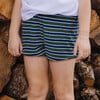 girls evergreen stripe french terry bloomer short - Shorts - 2