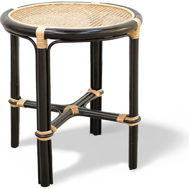 Rattan Table Black